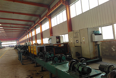 Drilling and quenching and tempering heat treatment production line